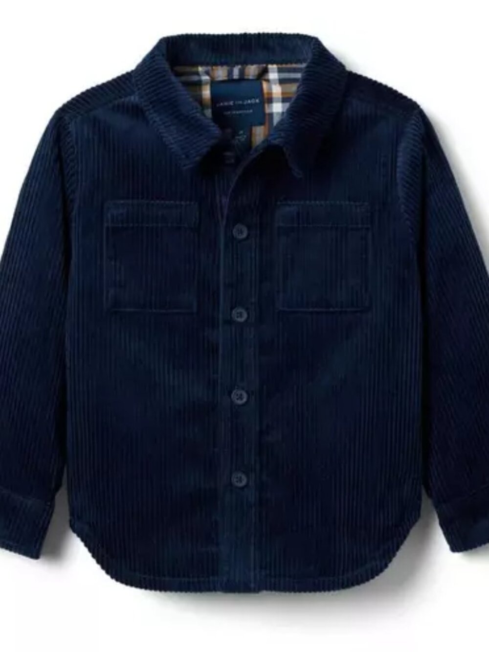 Janie and Jack Navy Corduroy, Flannel Lined Jacket
